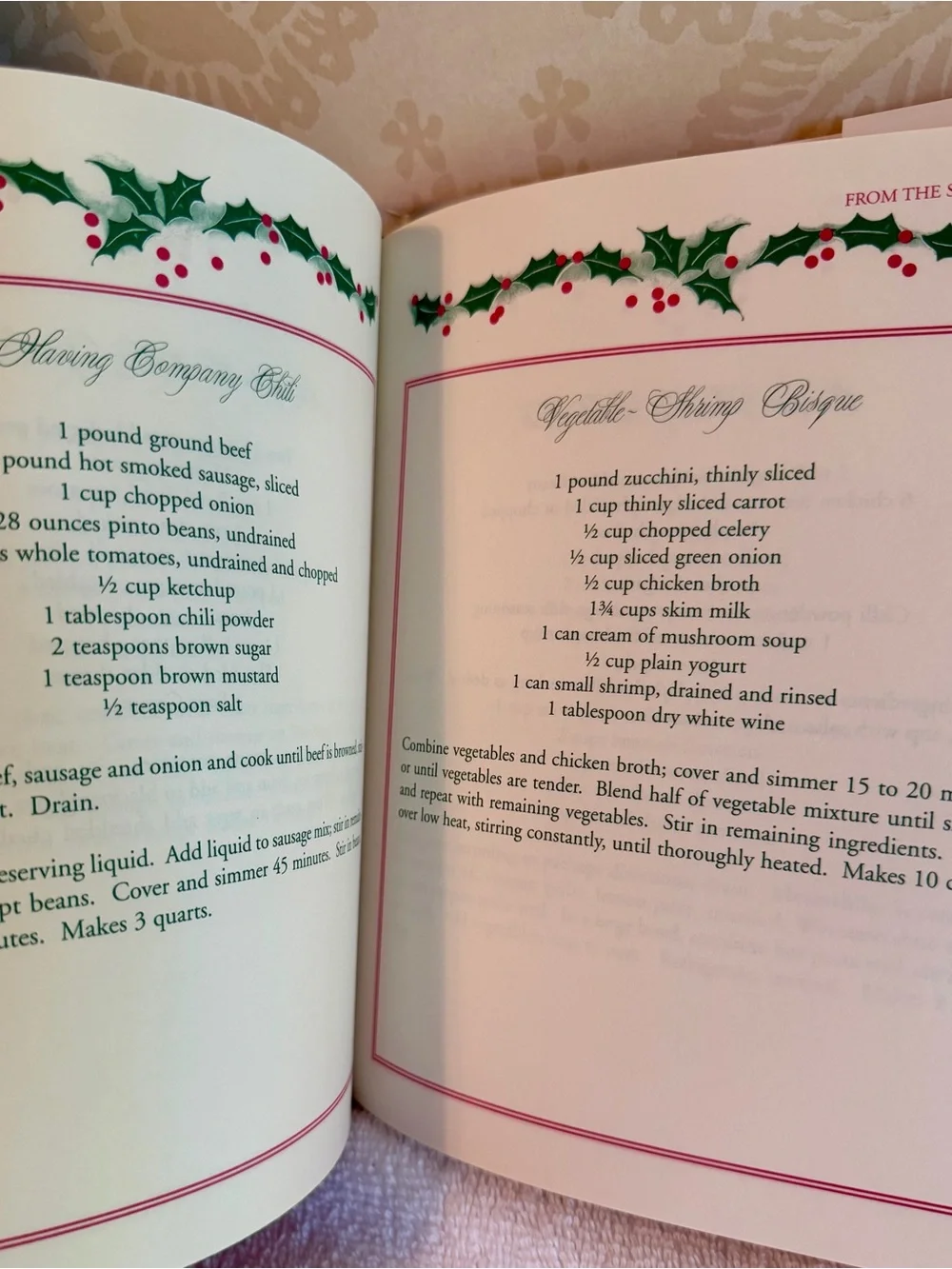Merry Christmas from the South – Michelle Stone – Vintage 1998 Holiday Cookbook
